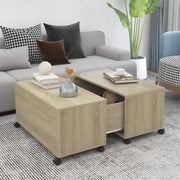 Salontafel van bewerkt hout voor een tijdloze woonstijl - Salontafels