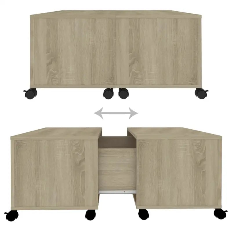 Salontafel van bewerkt hout voor een tijdloze woonstijl - Salontafels