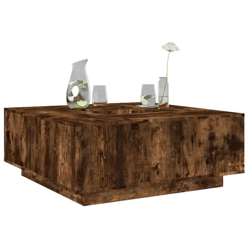 Salontafel van bewerkt hout voor gezellige bijeenkomsten - Gerookt eiken / 1 - Salontafels