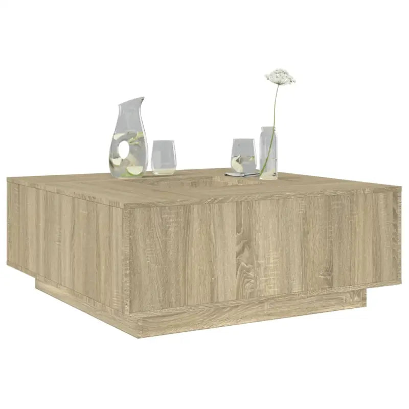 Salontafel van bewerkt hout voor gezellige bijeenkomsten - Sonoma eiken / 1 - Salontafels