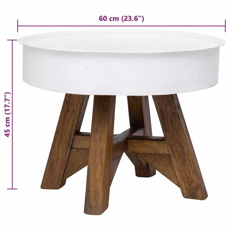 Salontafel van gerecycled hout met industriële uitstraling - Salontafels