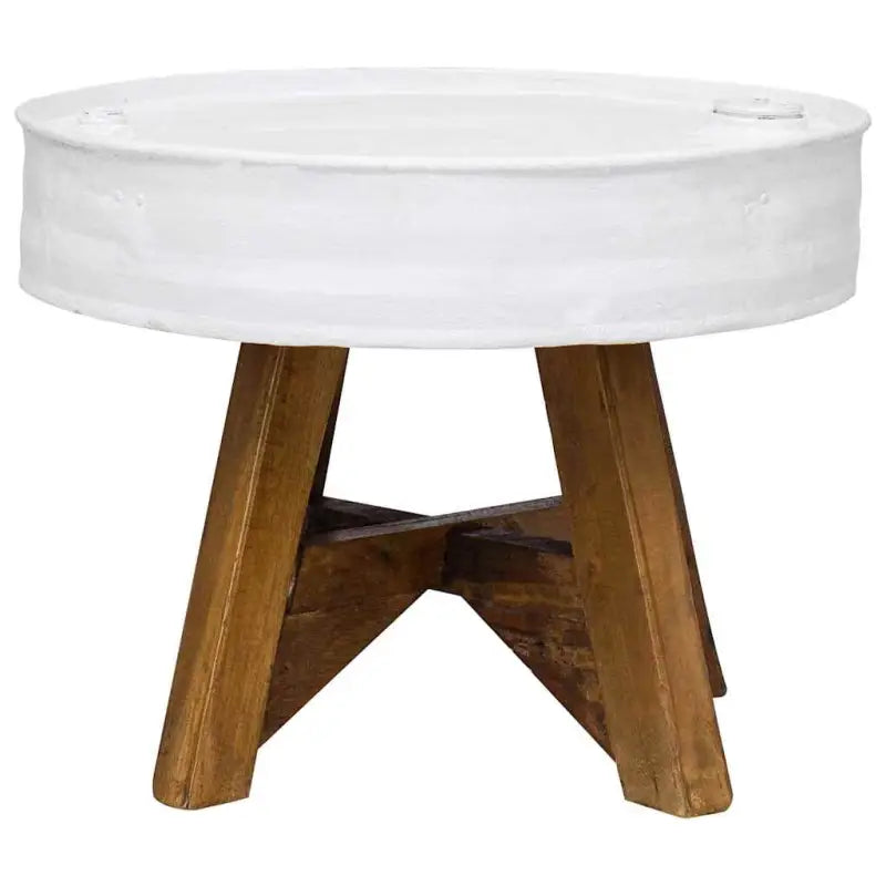 Salontafel van gerecycled hout met industriële uitstraling - Salontafels