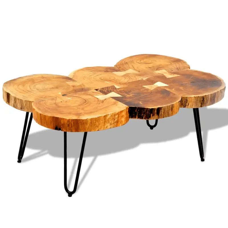 Salontafel van massief acaciahout met elegant design - Salontafels