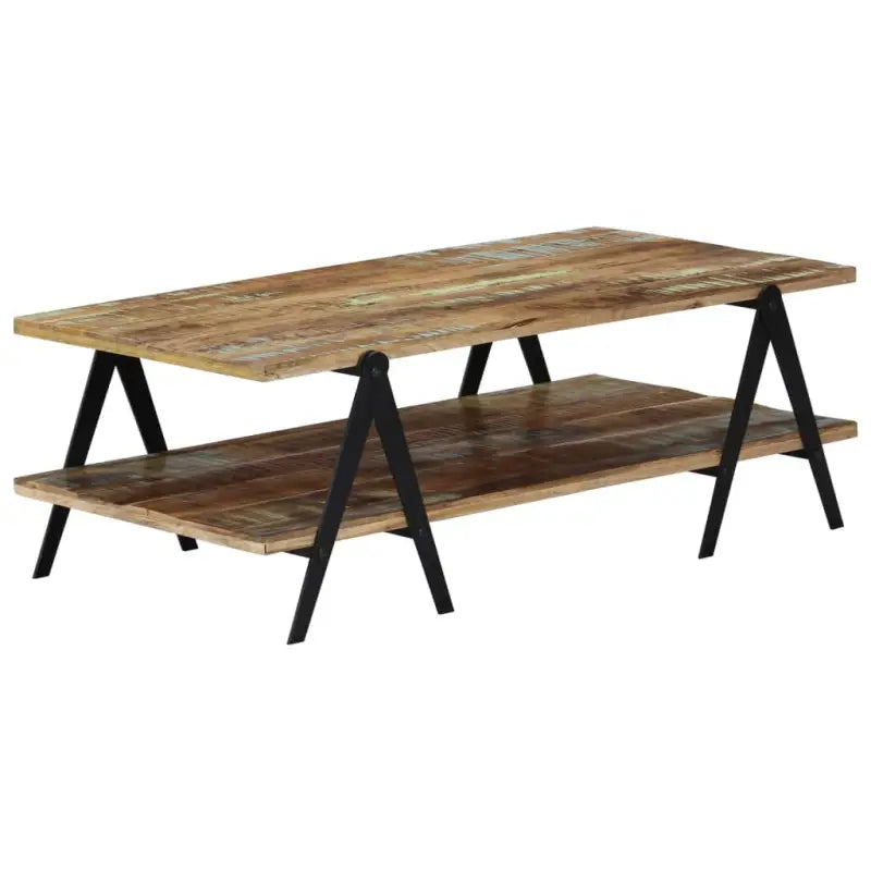 Salontafel van massief gerecycled hout voor een tijdloze uitstraling - Salontafels