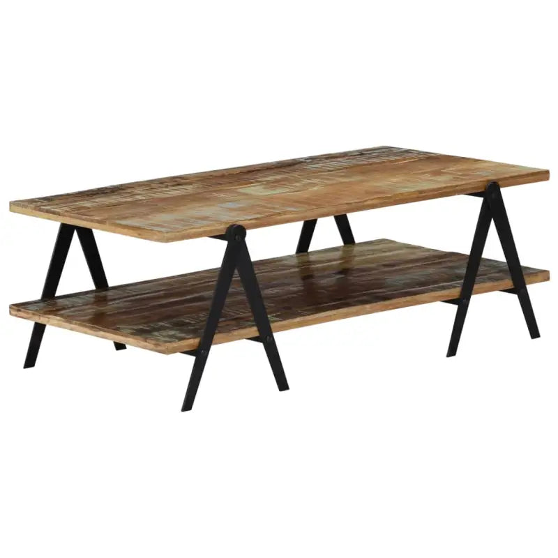 Salontafel van massief gerecycled hout voor een tijdloze uitstraling - Salontafels