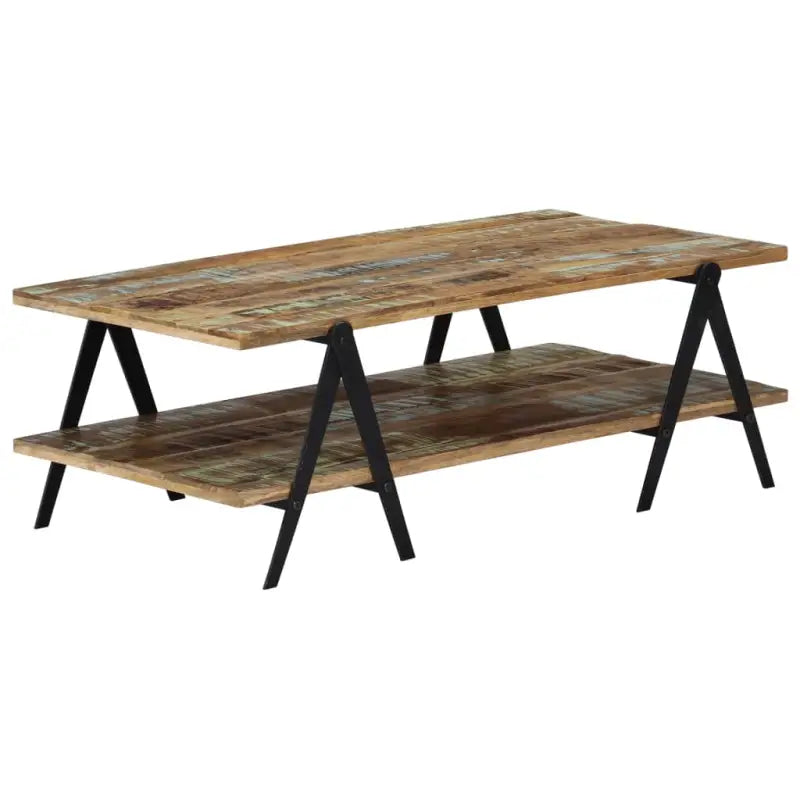 Salontafel van massief gerecycled hout voor een tijdloze uitstraling - Salontafels