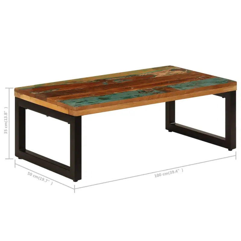 Salontafel van massief gerecycled hout voor stijl en veelzijdigheid - Salontafels