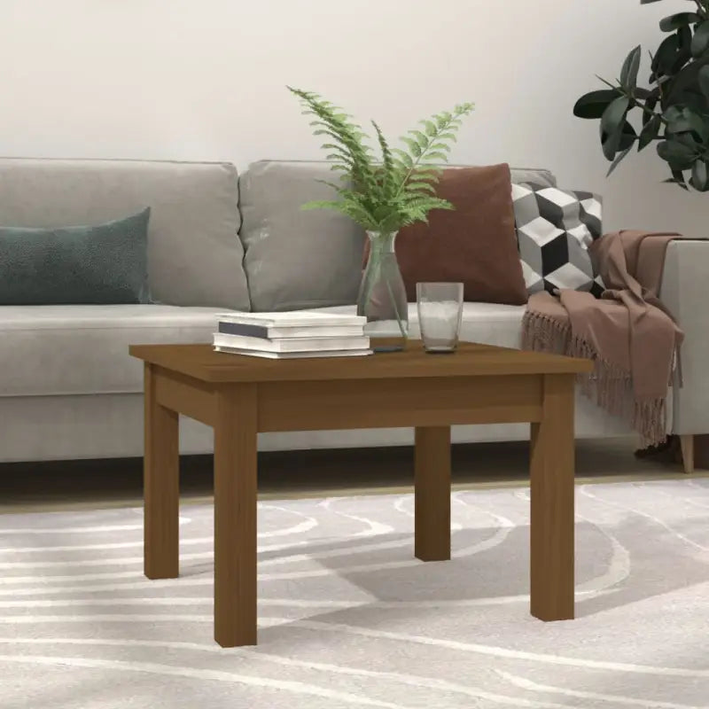 Salontafel van massief grenenhout met rustieke uitstraling - Honingbruin / 45 x 45 x 30 cm / 1 - Salontafels