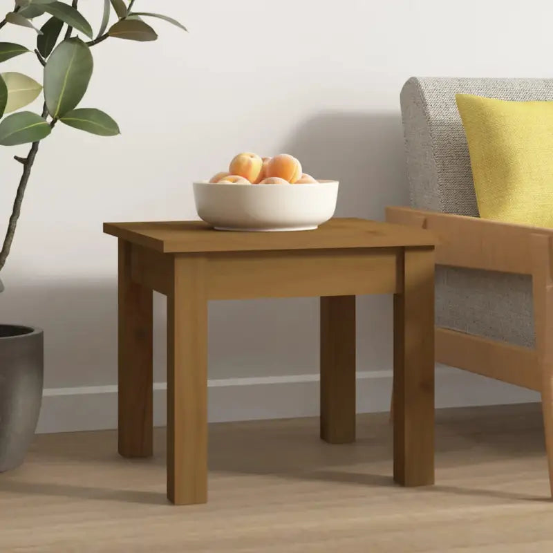 Salontafel van massief grenenhout met rustieke uitstraling - Honingbruin / 35 x 35 x 30 cm / 1 - Salontafels