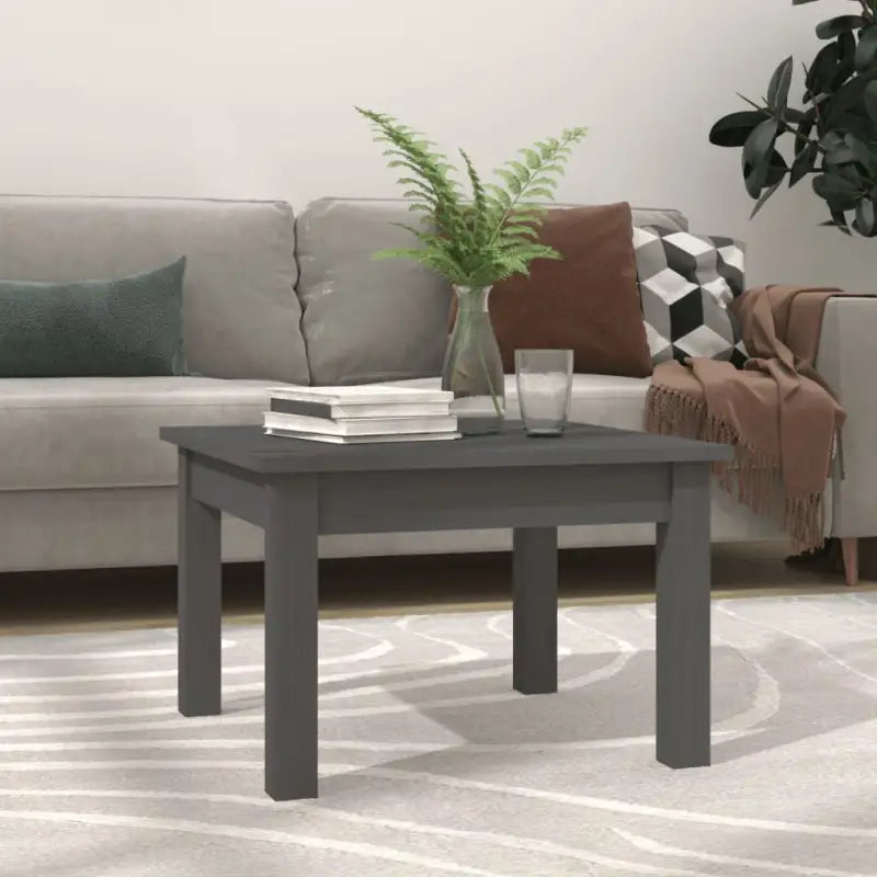 Salontafel van massief grenenhout met rustieke uitstraling - Grijs / 45 x 45 x 30 cm / 1 - Salontafels
