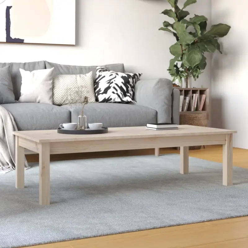 Salontafel van massief grenenhout met rustieke uitstraling - Naturel / 110 x 50 x 30 cm / 1 - Salontafels
