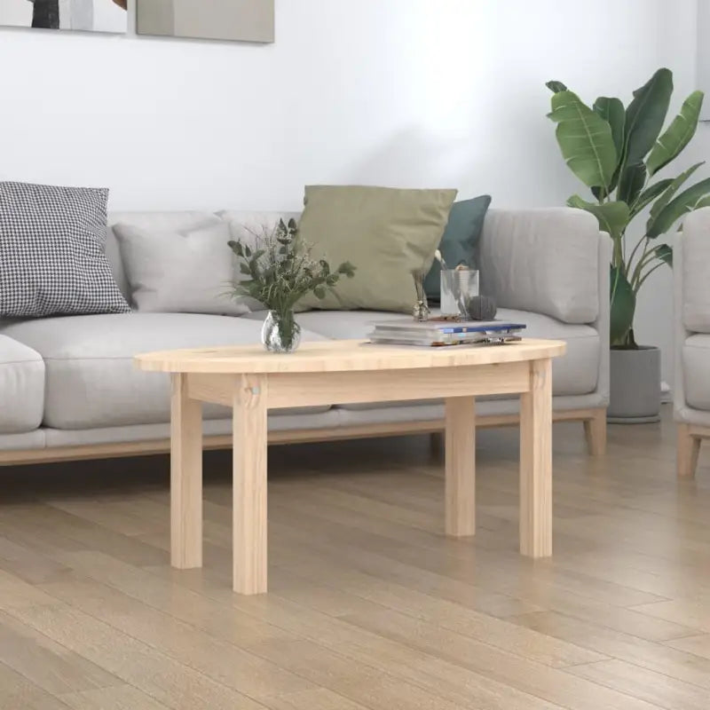Salontafel van massief grenenhout met rustieke uitstraling - Naturel / 80 x 40 x 35 cm / 1 - Salontafels