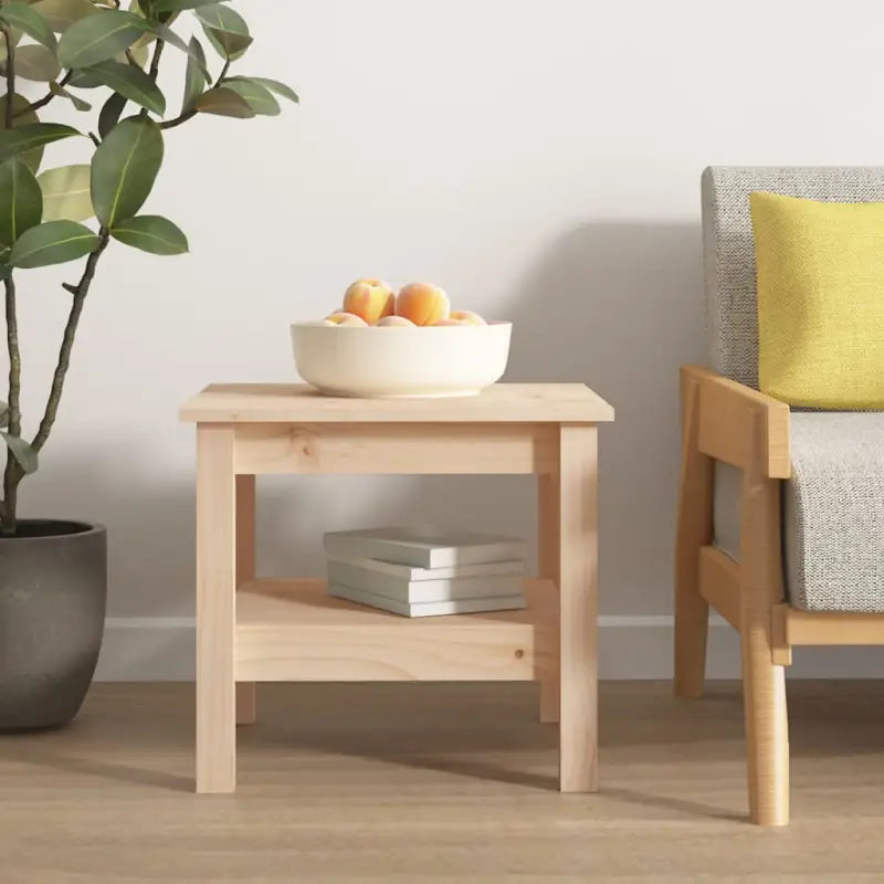 Salontafel van massief grenenhout met rustieke uitstraling - Naturel / 45 x 45 x 40 cm / 1 - Salontafels