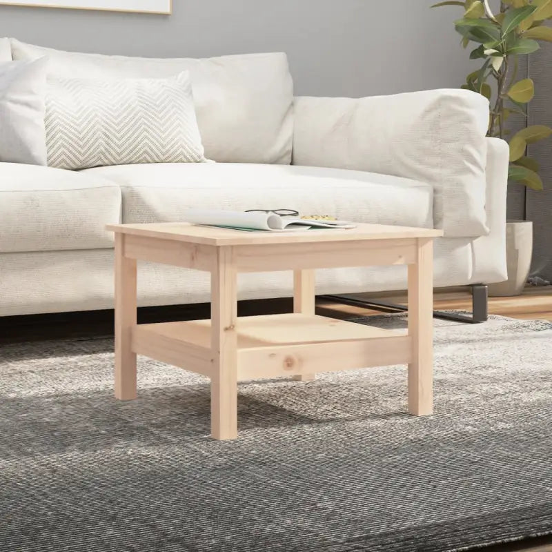 Salontafel van massief grenenhout met rustieke uitstraling - Naturel / 55 x 55 x 40 cm / 1 - Salontafels