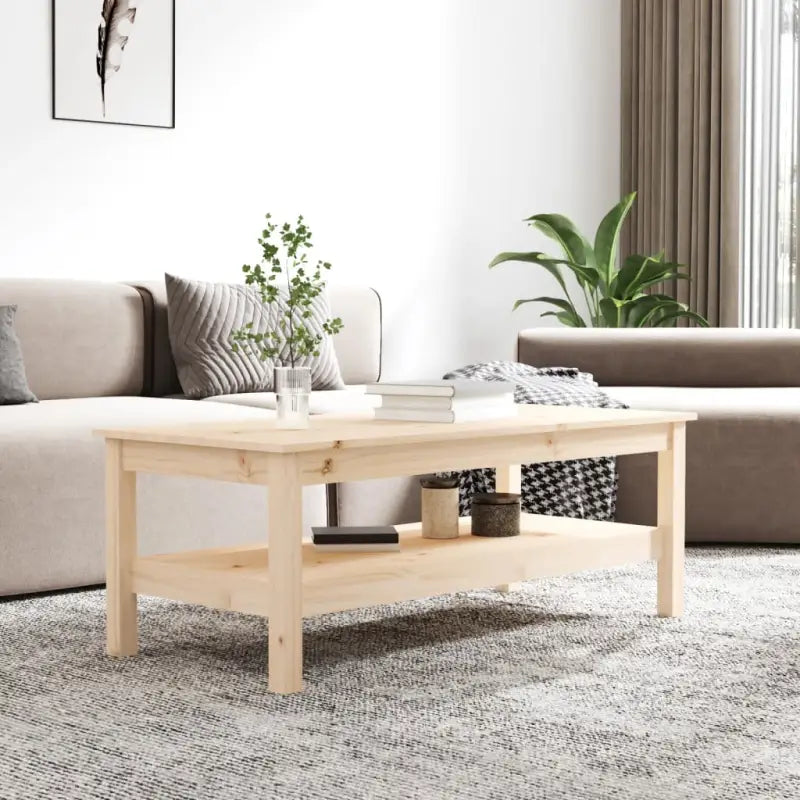 Salontafel van massief grenenhout met rustieke uitstraling - Salontafels