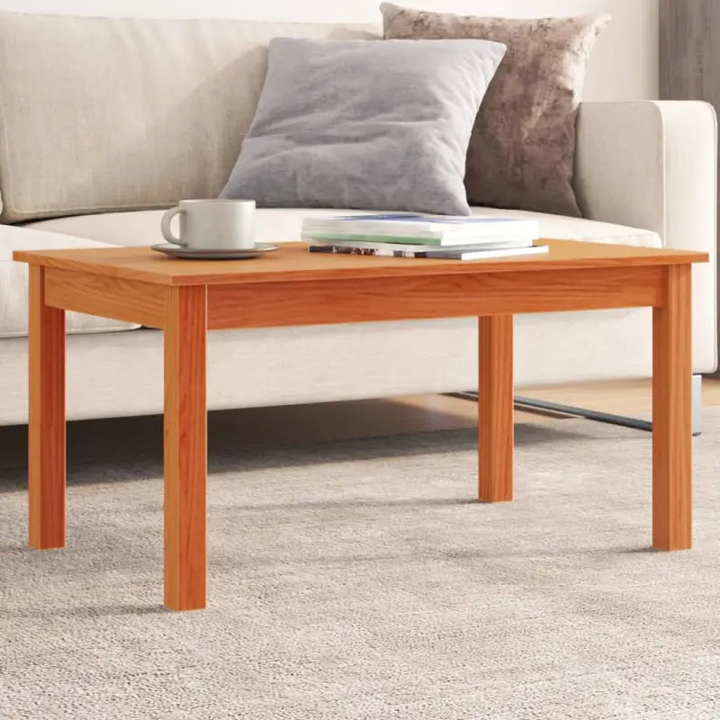 Salontafel van massief grenenhout met rustieke uitstraling - Wasbruin / 80 x 50 x 40 cm / 1 - Salontafels
