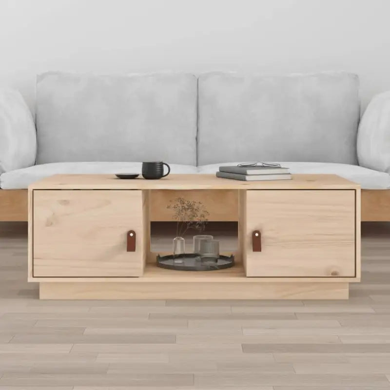 Salontafel van massief grenenhout voor een natuurlijke uitstraling - Naturel / 1 - Salontafels