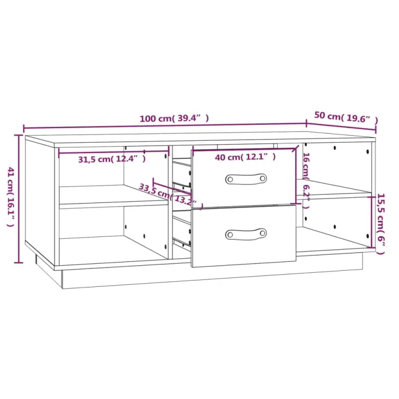 Salontafel van massief grenenhout voor een stijlvolle woonkamer - Salontafels