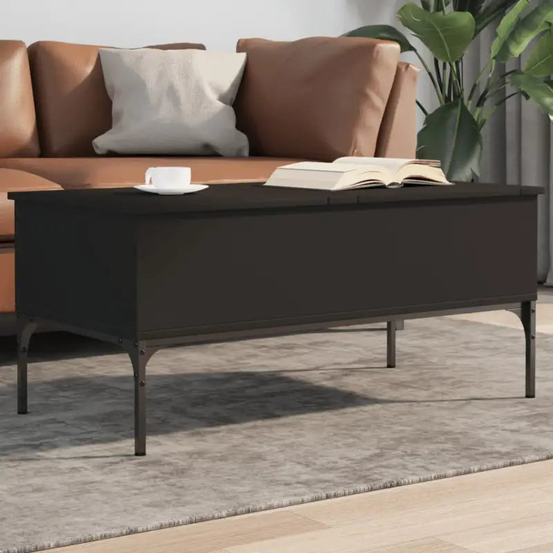 Salontafel van Sonoma Eiken met Verstelbare Poten en bewerkt Hout - Zwart / 1 - Salontafels