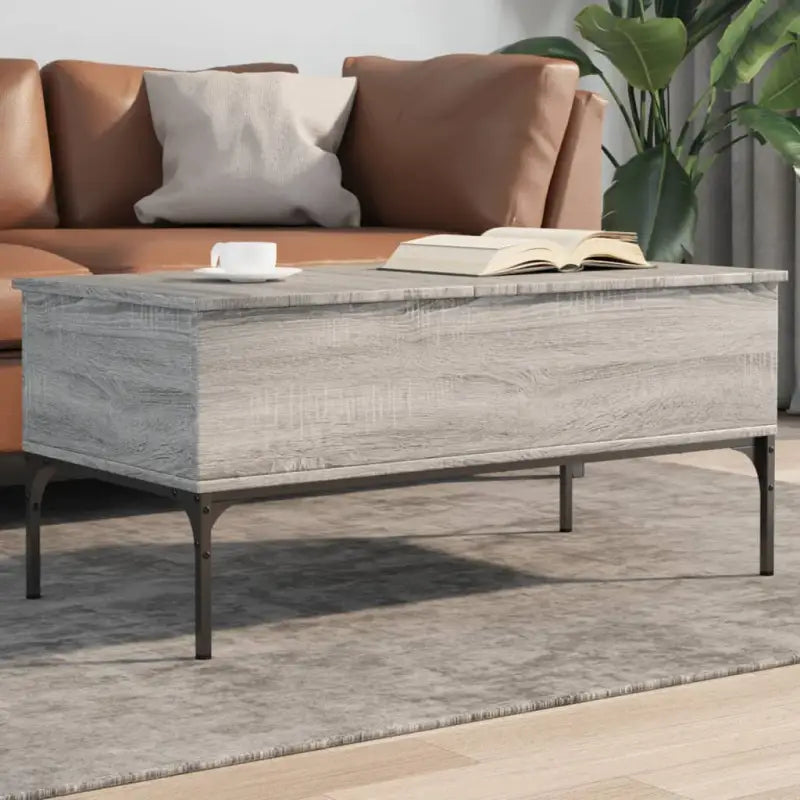 Salontafel van Sonoma Eiken met Verstelbare Poten en bewerkt Hout - Grijs sonoma / 1 - Salontafels