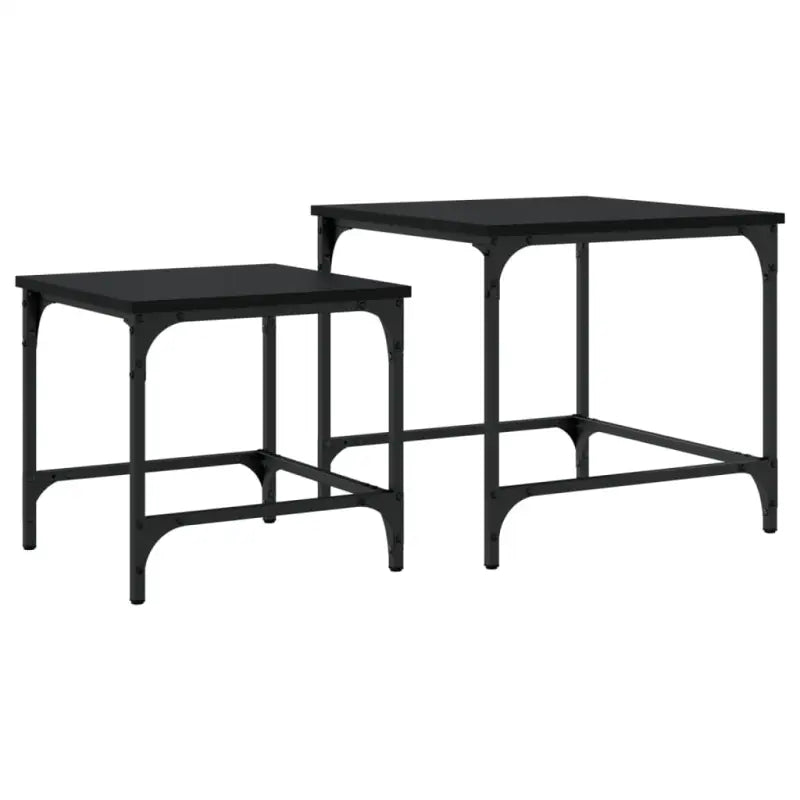 Salontafels met bewerkt hout en metalen frame voor kleine ruimtes - Salontafels