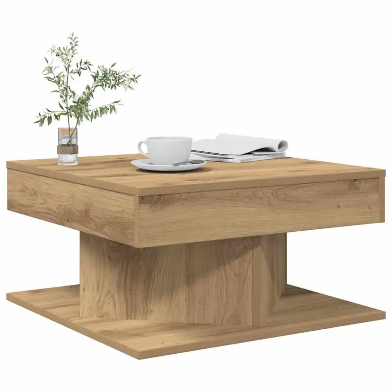 Salontafels van bewerkt hout voor praktische en stijlvolle interieurdecoratie - artisanaal eikenkleurig / 1