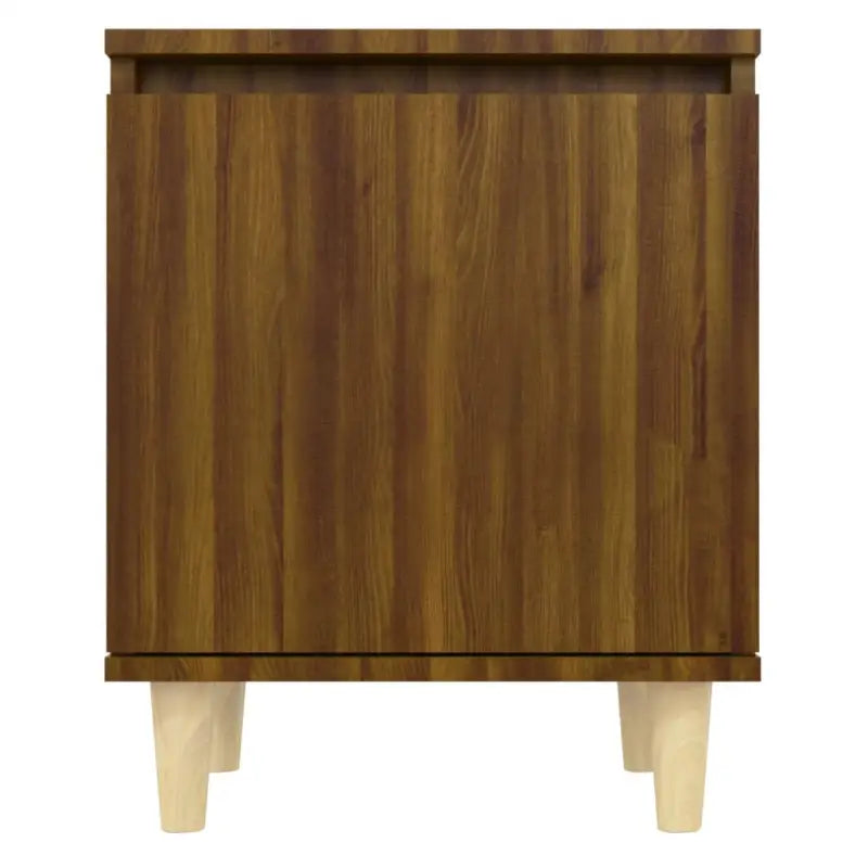 Scandinavisch nachtkastje met houten poten en omkeerbare opening - Nachtkastjes