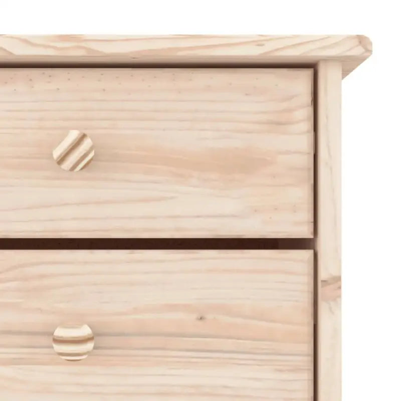 Schoenenrek van massief grenenhout met houten knoppen en ruime afmetingen - Schoenenrekken