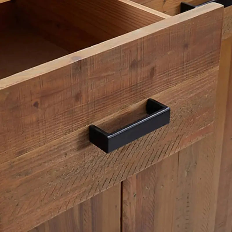 Schoenenrek van massief grenenhout met metalen poten - Bruin / 1 - Schoenenrekken