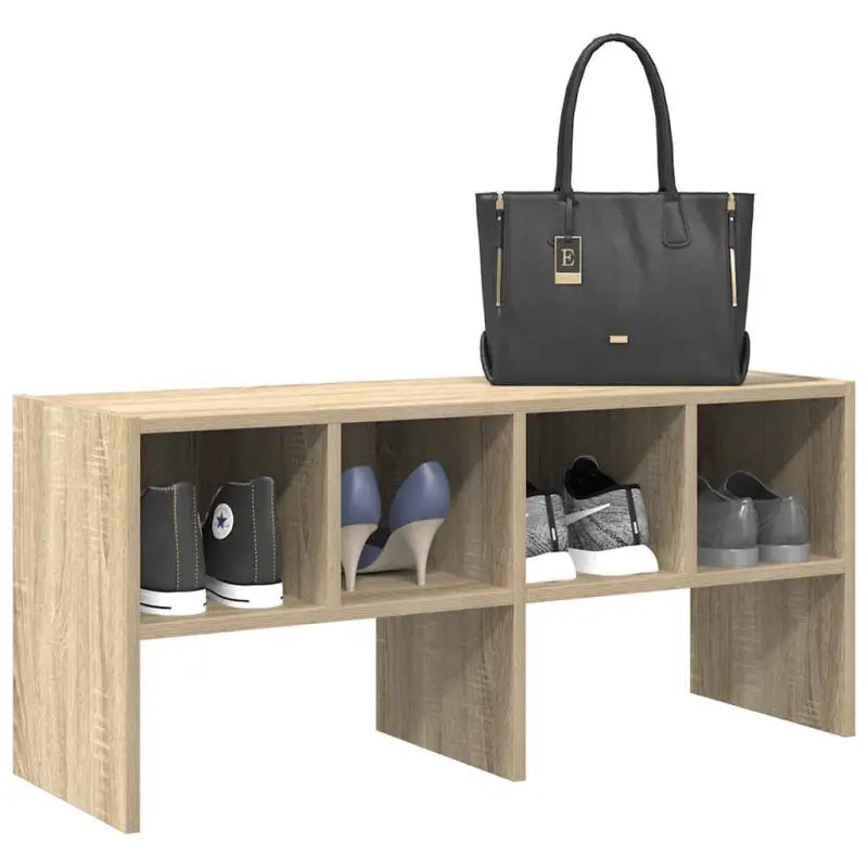 Schoenenrekken met twee montagemogelijkheden van bewerkt hout - Sonoma eiken / 1 - Kledingrekken & kastinrichting
