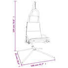 Schommelstoel in Oxford Stof voor rust in je tuin of terras - Schommelbanken