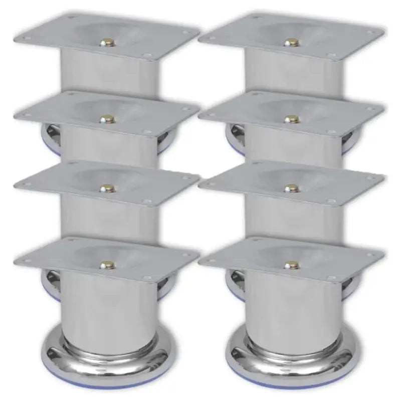 Set ronde bankpoten voor een moderne en stijlvolle uitstraling - 8 / 60 mm - Bank- en stoelpoten