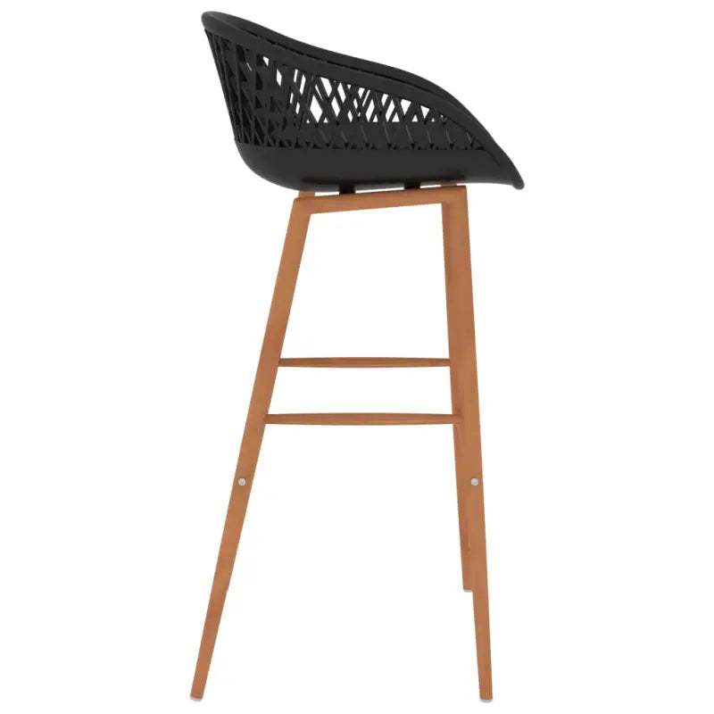 Set van 2 barstoelen met lage rugleuning voor in de keuken - Barkrukken