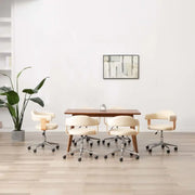 Set van 6 hoogte verstelbare draaibare eetkamerstoelen - Eetkamerstoelen