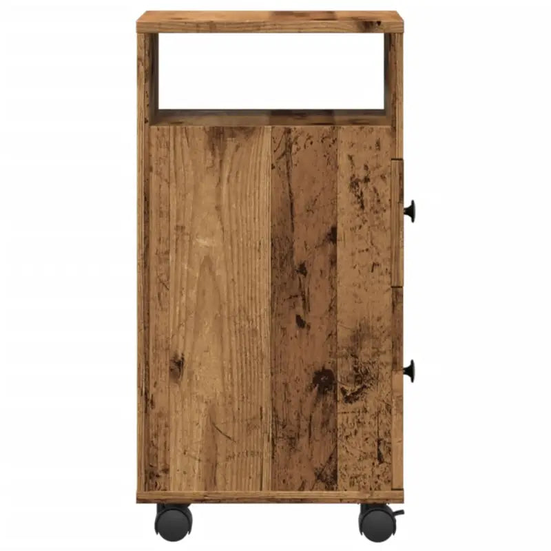 Smalle badkamerkast van bewerkt hout voor een decoratieve en praktische ruimte - Opbergkasten & lockerkasten