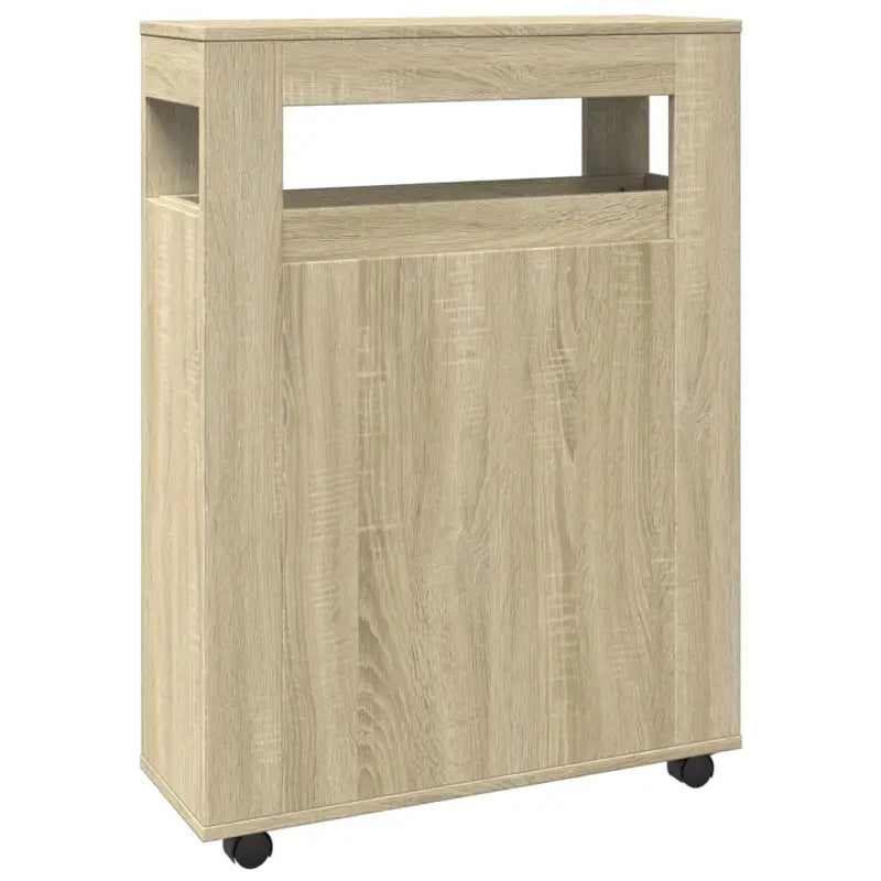 Smalle badkamerkast van bewerkt hout voor een praktische en stijlvolle inrichting - Opbergkasten & lockerkasten