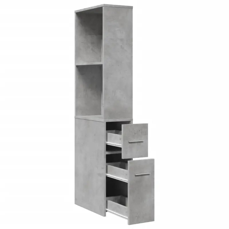 Smalle badkamerkast van bewerkt hout voor een stijlvol interieur - Opbergkasten & lockerkasten
