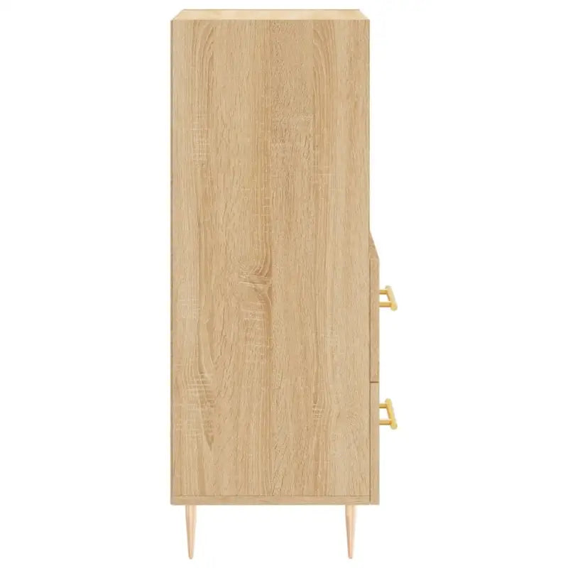 Sonoma Eiken Dressoir met metalen poten en bewerkt hout - Dressoirs & buffetkasten