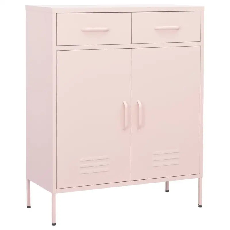 Stalen opbergkast met 3-sectie kogellagergeleiders voor een nette kamer - Roze / 1 - Opbergkasten & lockerkasten