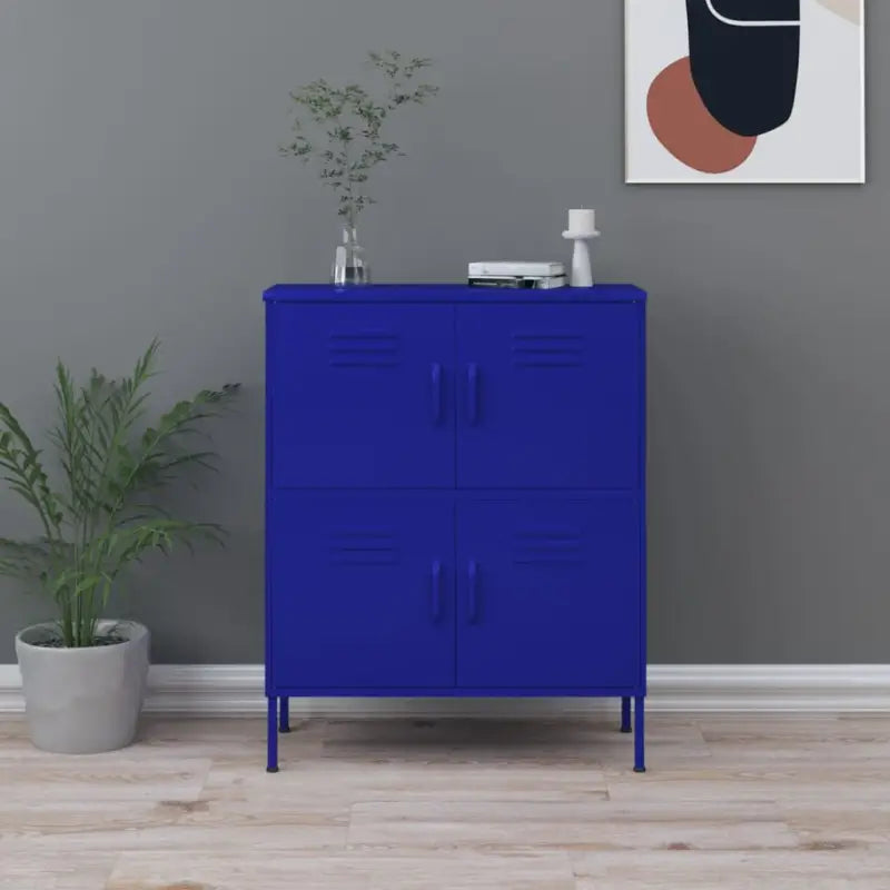 Stalen opbergkast met verstelbare schappen voor een overzichtelijk huis - Marineblauw / 1 - Opbergkasten & lockerkasten
