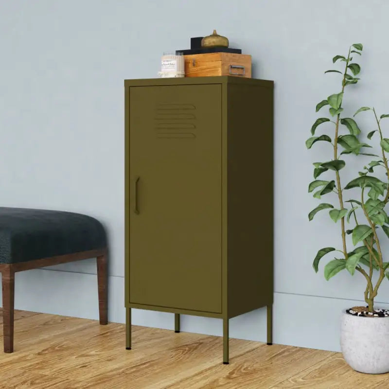 Stalen opbergrek met verstelbare schappen voor een opgeruimd huis - Olijfgroen / 1 - Opbergkasten & lockerkasten