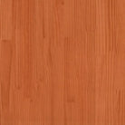 Stapelbed met bedhuis in massief grenenhout met open zijdeur in wasbruin - Bedden & bedframes