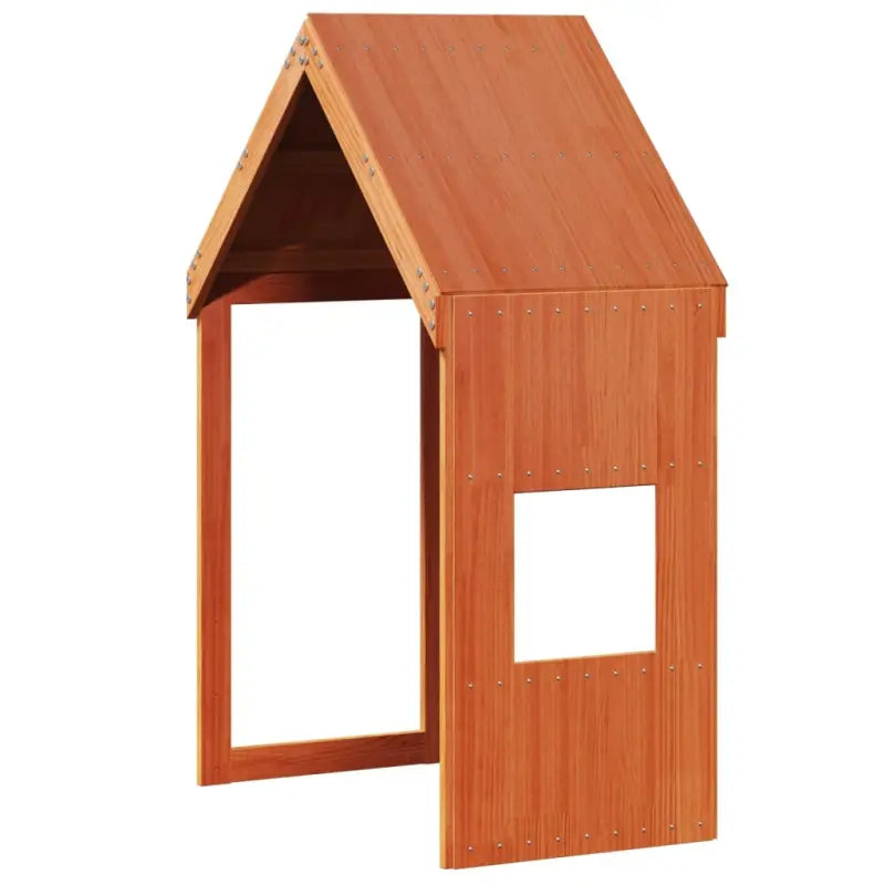 Stapelbed met bedhuis van massief grenenhout en multiplex lattenbodem - Bedden & bedframes