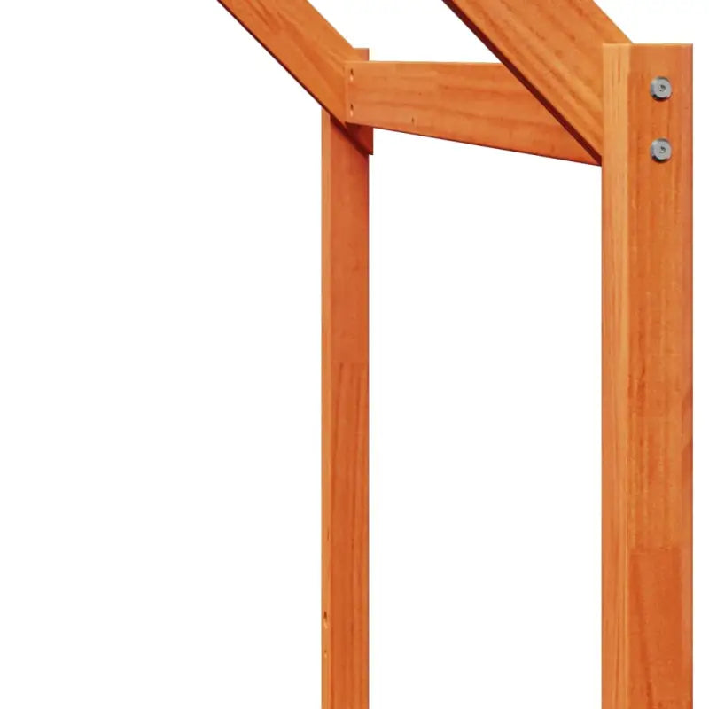 Stapelbed met bedhuis van massief grenenhout en open zijdeur - Bedden & bedframes