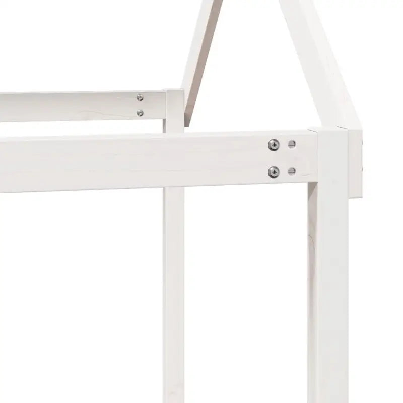 Stapelbed met bedhuis van massief grenenhout en open zijdeur - Bedden & bedframes