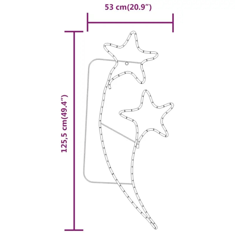 Stervormige Kerstverlichting voor een gezellige feestelijke sfeer - 2 / 1 - Kerstverlichting