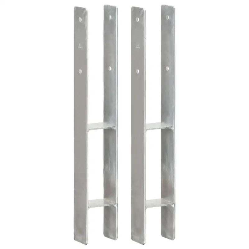 Stevige constructie grondankerset met voorgeboorde gaten voor buitengebruik - 8 x 6 x 60 cm / 2 - Grondankers