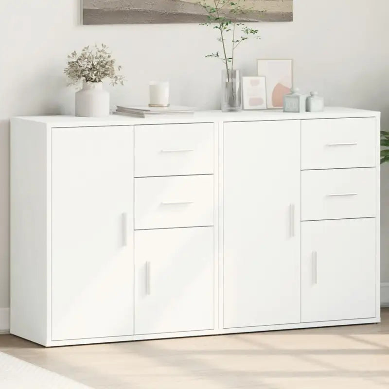 Stevige dressoirs en buffetkasten van bewerkt hout met trendy ontwerp - Wit / 1 - Dressoirs & buffetkasten