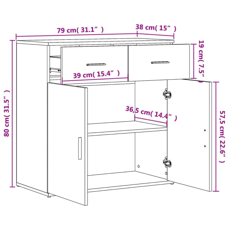 Stevige Dressoirs met bewerkt hout voor een trendy en praktische uitstraling - Dressoirs & buffetkasten