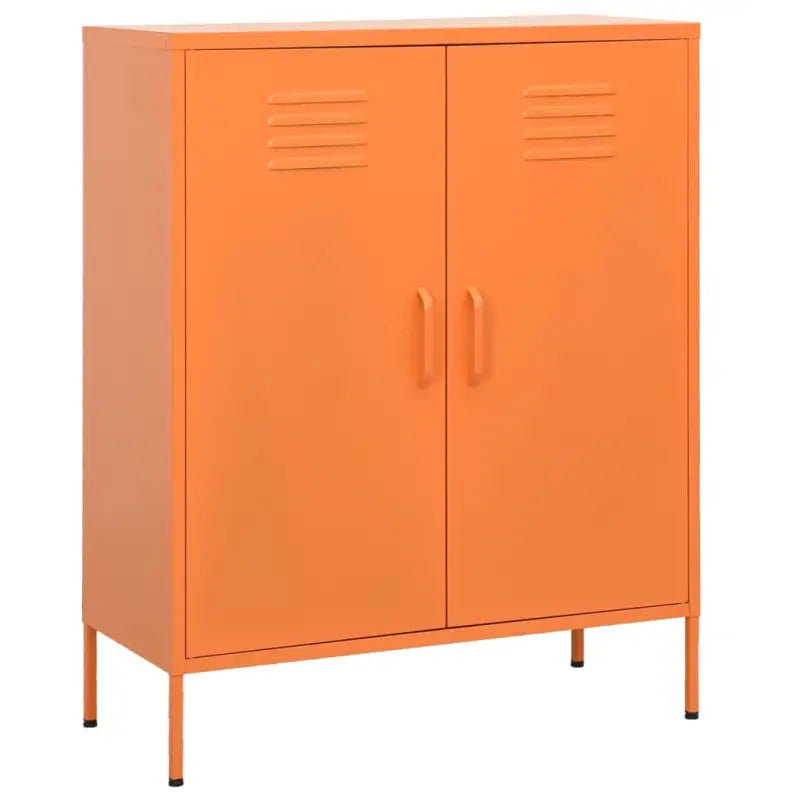 Stevige Zijkast Met Aanpasbare Hoogte en Modern Design - Oranje / 1 - Opbergkasten & lockerkasten